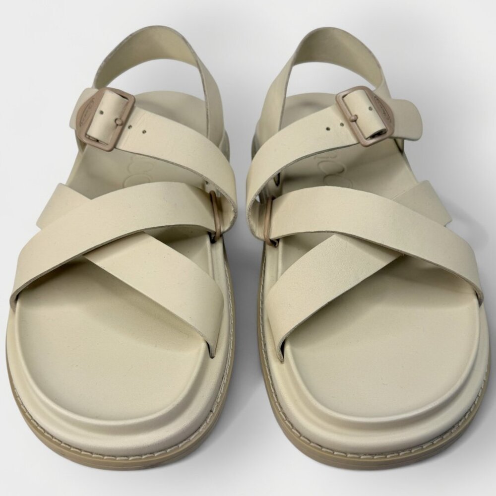 Chaco Women’s Townes Sandals Angora Beige Leather Size 11/ EU42  JCH109470Z - Picture 4 of 13